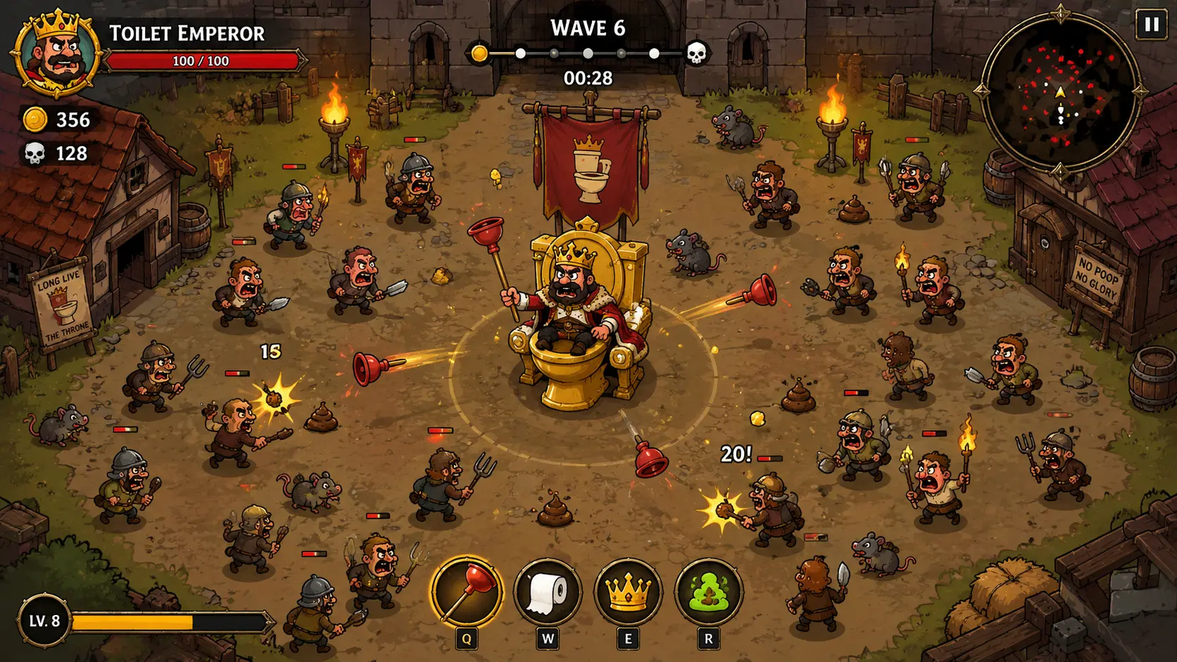 Toilet Emperor village gameplay screenshot
